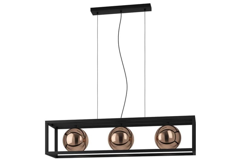 Takpendel Eglo Cordoba Svart/Kobber Ramme med 3 Lamper - Belysning - Innendørsbelysning & Lamper - Taklampe - Pendellamper & Hengelamper