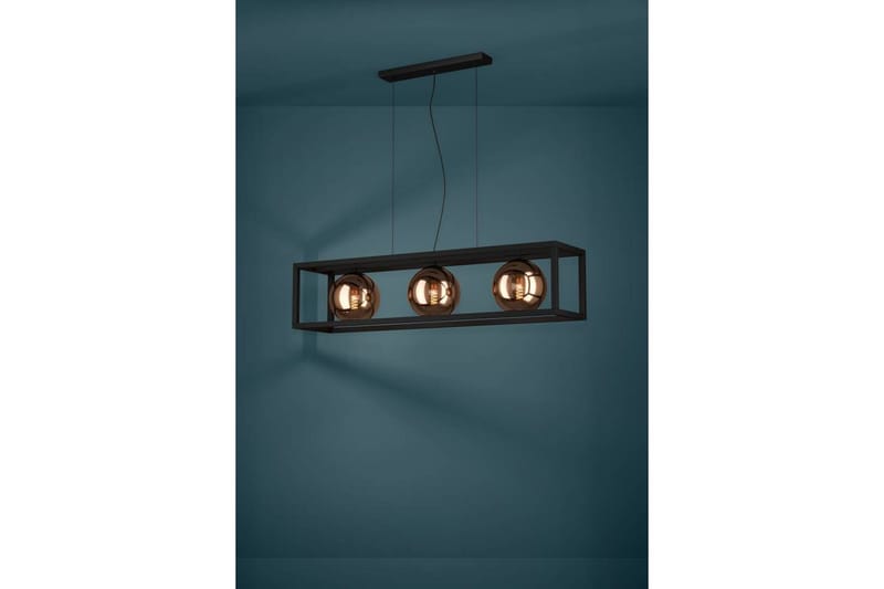 Takpendel Eglo Cordoba Svart/Kobber Ramme med 3 Lamper - Belysning - Innendørsbelysning & Lamper - Taklampe - Pendellamper & Hengelamper