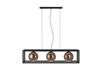 Takpendel Eglo Cordoba Svart/Kobber Ramme med 3 Lamper - Belysning - Innendørsbelysning & Lamper - Taklampe - Pendellamper & Hengelamper