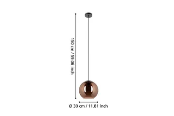 Takpendel Eglo Cordoba Svart/Kobber - Belysning - Innendørsbelysning & Lamper - Taklampe - Pendellamper & Hengelamper