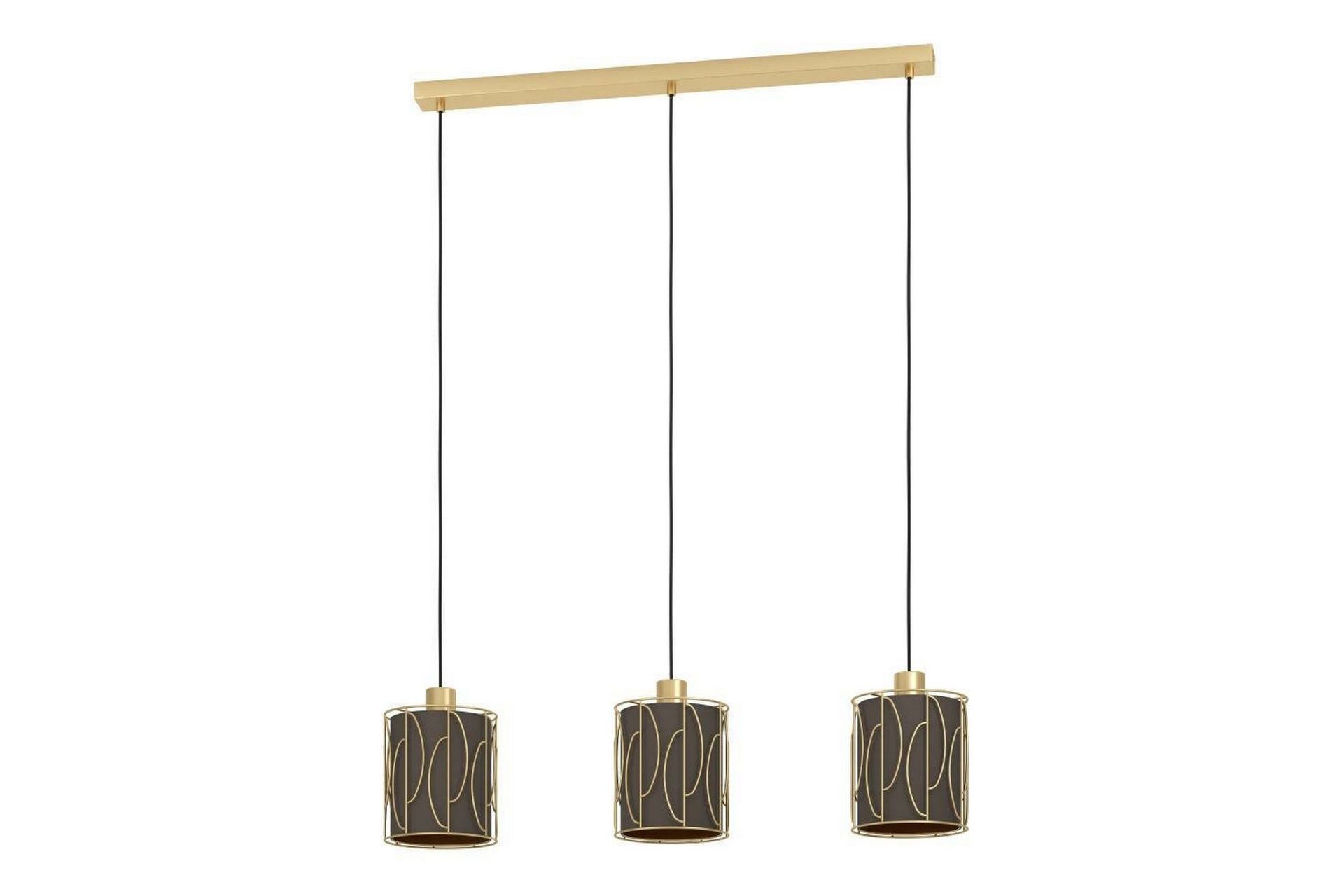 Takpendel Eglo Corojal Cappuccino/Messing med 3 Lamper -