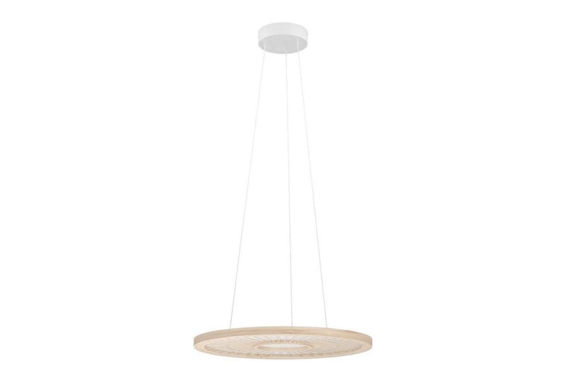 Takpendel Eglo Dehesa Rondell Hvit/Natur - Belysning - Innendørsbelysning & Lamper - Taklampe - Pendellamper & Hengelamper