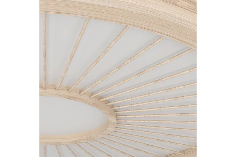 Takpendel Eglo Dehesa Rondell Hvit/Natur - Belysning - Innendørsbelysning & Lamper - Taklampe - Pendellamper & Hengelamper