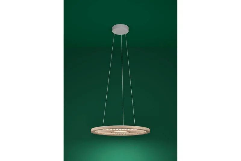 Takpendel Eglo Dehesa Rondell Hvit/Natur - Belysning - Innendørsbelysning & Lamper - Taklampe - Pendellamper & Hengelamper
