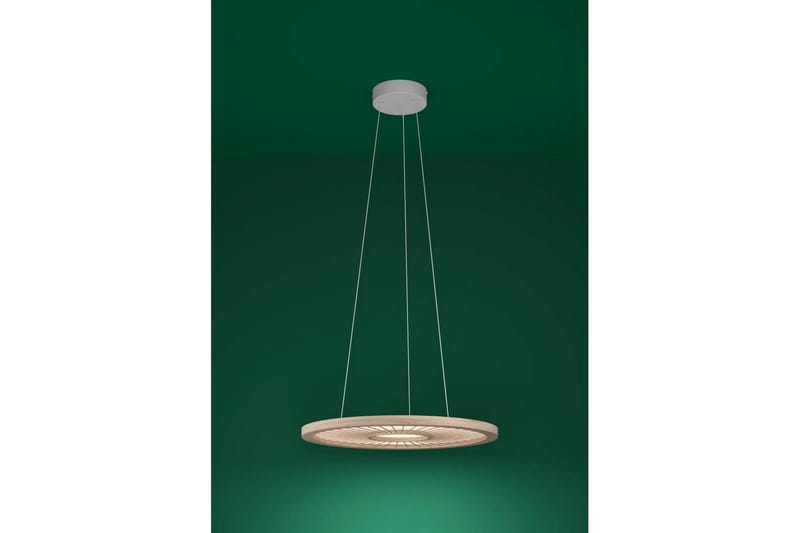 Takpendel Eglo Dehesa Rondell Hvit/Natur - Belysning - Innendørsbelysning & Lamper - Taklampe - Pendellamper & Hengelamper