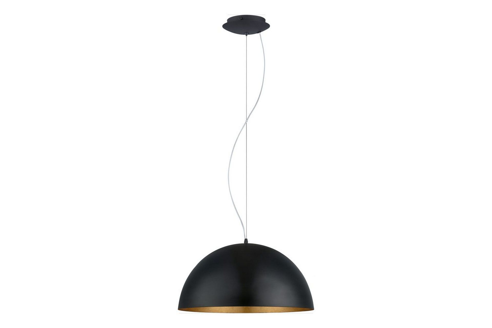 Takpendel Eglo Gaetano 1 Ø530 mm svart, gull - Svart/Gull