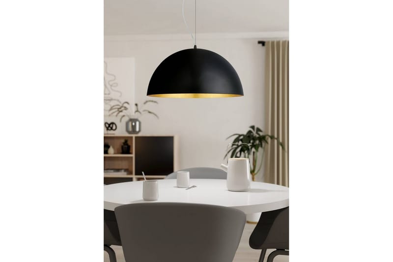 Takpendel Eglo Gaetano 1 Ø530 mm svart, gull - Svart/Gull - Belysning - Innendørsbelysning & Lamper - Taklampe - Pendellamper & Hengelamper