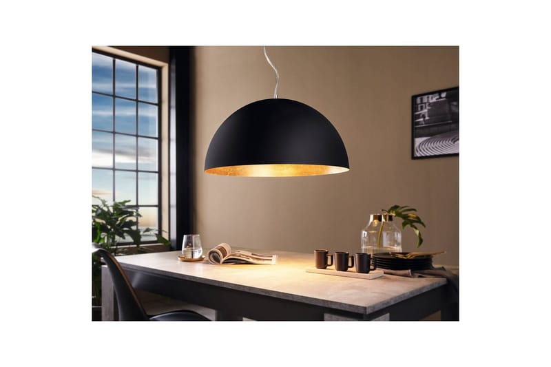 Takpendel Eglo Gaetano 1 Ø530 mm svart, gull - Svart/Gull - Belysning - Innendørsbelysning & Lamper - Taklampe - Pendellamper & Hengelamper
