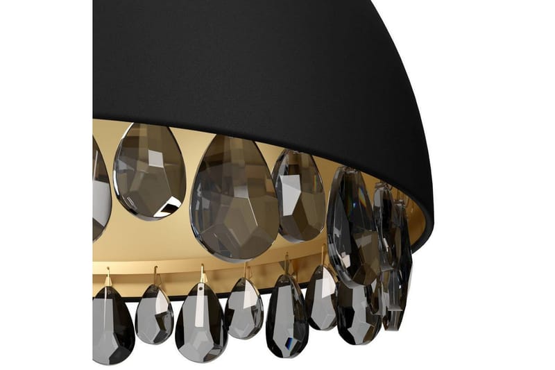 Takpendel Eglo Gaetano 2 Svart/Gull Krystall - Belysning - Innendørsbelysning & Lamper - Taklampe - Pendellamper & Hengelamper