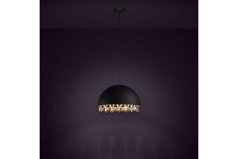 Takpendel Eglo Gaetano 2 Svart/Gull Krystall - Belysning - Innendørsbelysning & Lamper - Taklampe - Pendellamper & Hengelamper