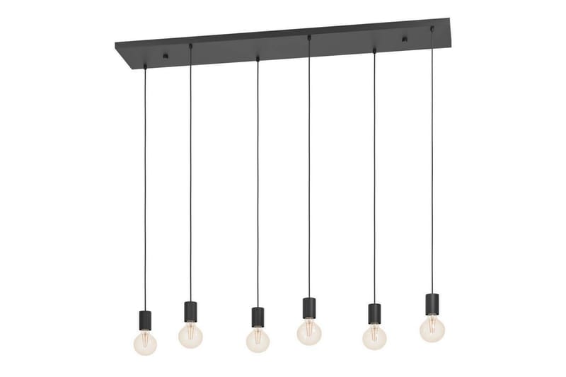 Takpendel Eglo Huebro Svart med 6 Lamper - Belysning - Innendørsbelysning & Lamper - Taklampe - Pendellamper & Hengelamper