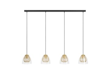 Takpendel Eglo Jazminia Messing/Klar med 4 Lamper - Belysning - Innendørsbelysning & Lamper - Taklampe - Pendellamper & Hengelamper