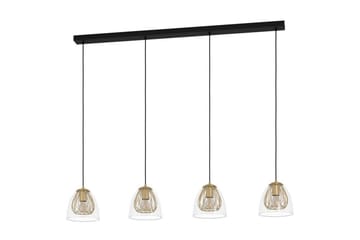 Takpendel Eglo Jazminia Messing/Klar med 4 Lamper - Belysning - Innendørsbelysning & Lamper - Taklampe - Pendellamper & Hengelamper