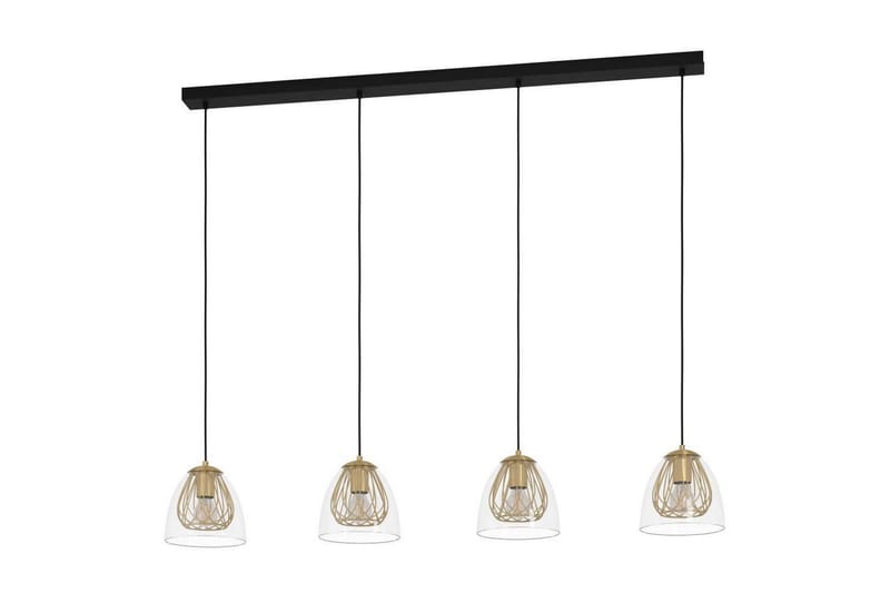 Takpendel Eglo Jazminia Messing/Klar med 4 Lamper, undefined