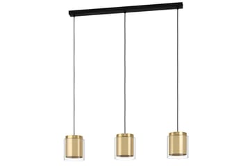 Takpendel Eglo Lagunitas med 3 Lamper - Svart/Gull - Belysning - Innendørsbelysning & Lamper - Taklampe - Pendellamper & Hengelamper