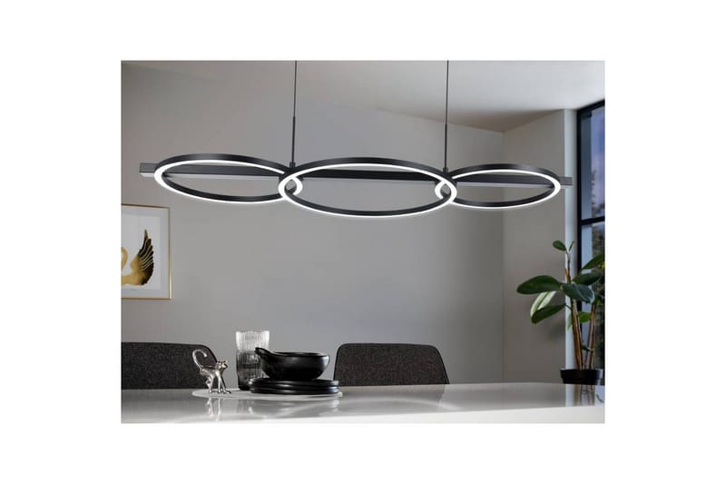 Takpendel Eglo Lanacera Svart/Gull - Belysning - Innendørsbelysning & Lamper - Taklampe - Pendellamper & Hengelamper