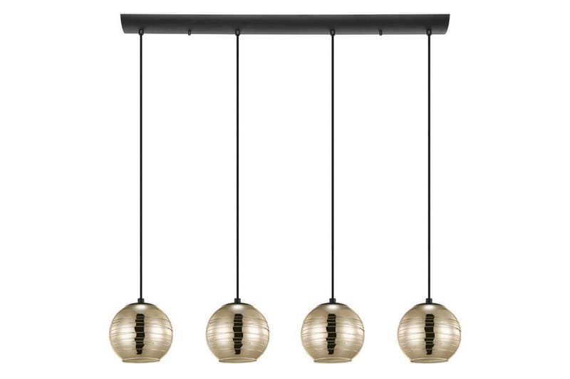 Takpendel Eglo Lemorieta Svart/Gull med 4 Lamper - Belysning - Innendørsbelysning & Lamper - Taklampe - Pendellamper & Hengelamper