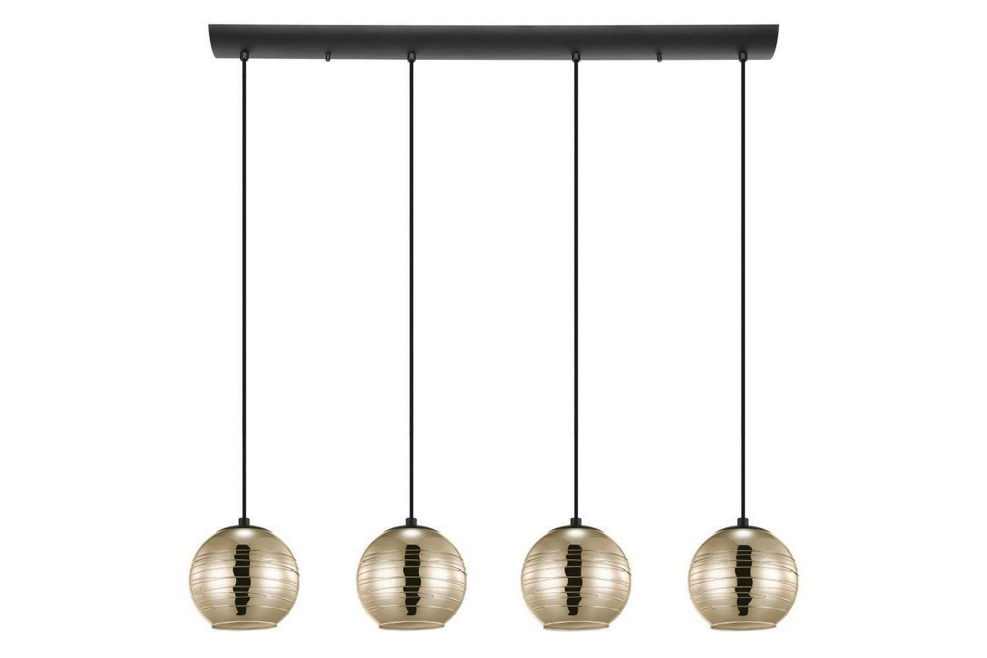 Takpendel Eglo Lemorieta Svart/Gull med 4 Lamper -