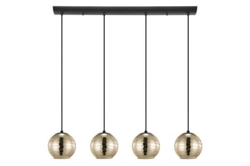 Takpendel Eglo Lemorieta Svart/Gull med 4 Lamper - Belysning - Innendørsbelysning & Lamper - Taklampe - Pendellamper & Hengelamper