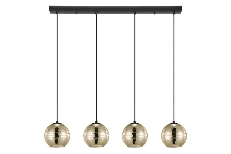 Takpendel Eglo Lemorieta Svart/Gull med 4 Lamper, undefined