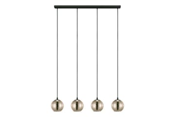 Takpendel Eglo Lemorieta Svart/Gull med 4 Lamper - Belysning - Innendørsbelysning & Lamper - Taklampe - Pendellamper & Hengelamper