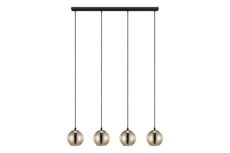 Takpendel Eglo Lemorieta Svart/Gull med 4 Lamper - Belysning - Innendørsbelysning & Lamper - Taklampe - Pendellamper & Hengelamper