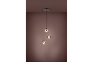 Takpendel Eglo Lemorieta Svart/Gull Rundell med 3 Lamper - Belysning - Innendørsbelysning & Lamper - Taklampe - Pendellamper & Hengelamper