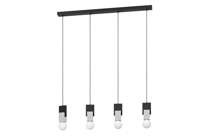 Takpendel Eglo Lobatia med 4 Lamper - Svart/Grå/Hvit - Belysning - Innendørsbelysning & Lamper - Taklampe - Pendellamper & Hengelamper