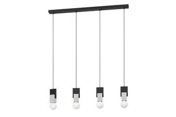 Takpendel Eglo Lobatia med 4 Lamper - Svart/Grå/Hvit - Belysning - Innendørsbelysning & Lamper - Taklampe - Pendellamper & Hengelamper