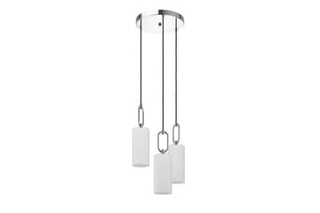 Takpendel Eglo Majana Opalhvit/Krom Rondell med 3 Lamper - Belysning - Innendørsbelysning & Lamper - Taklampe - Pendellamper & Hengelamper