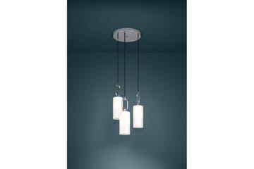 Takpendel Eglo Majana Opalhvit/Krom Rondell med 3 Lamper - Belysning - Innendørsbelysning & Lamper - Taklampe - Pendellamper & Hengelamper