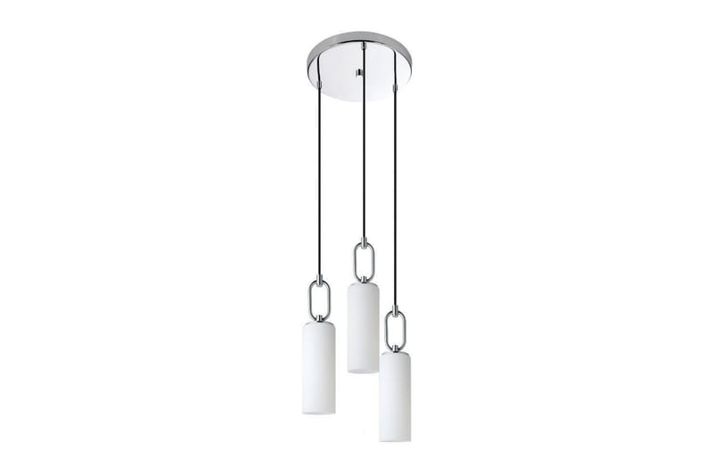 Takpendel Eglo Majana Opalhvit/Krom Rondell med 3 Lamper - Belysning - Innendørsbelysning & Lamper - Taklampe - Pendellamper & Hengelamper
