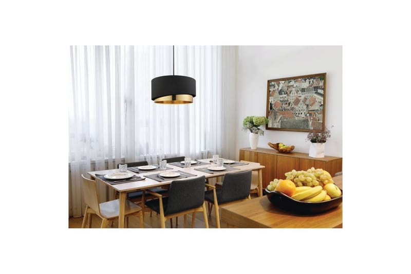 Takpendel Eglo Manderline Svart/Messing 45 cm - 45 cm - Belysning - Innendørsbelysning & Lamper - Taklampe - Pendellamper & Hengelamper