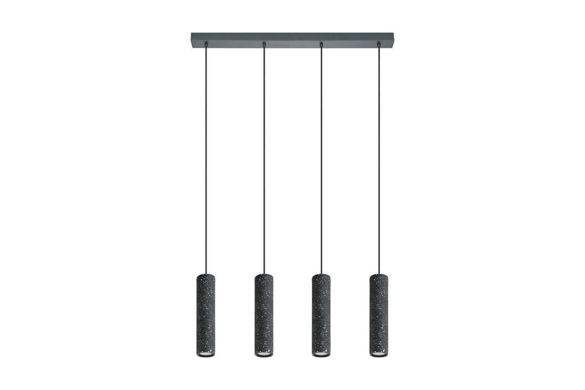 Takpendel Eglo Mentalona antrasitt terrazzo med 4 lamper -