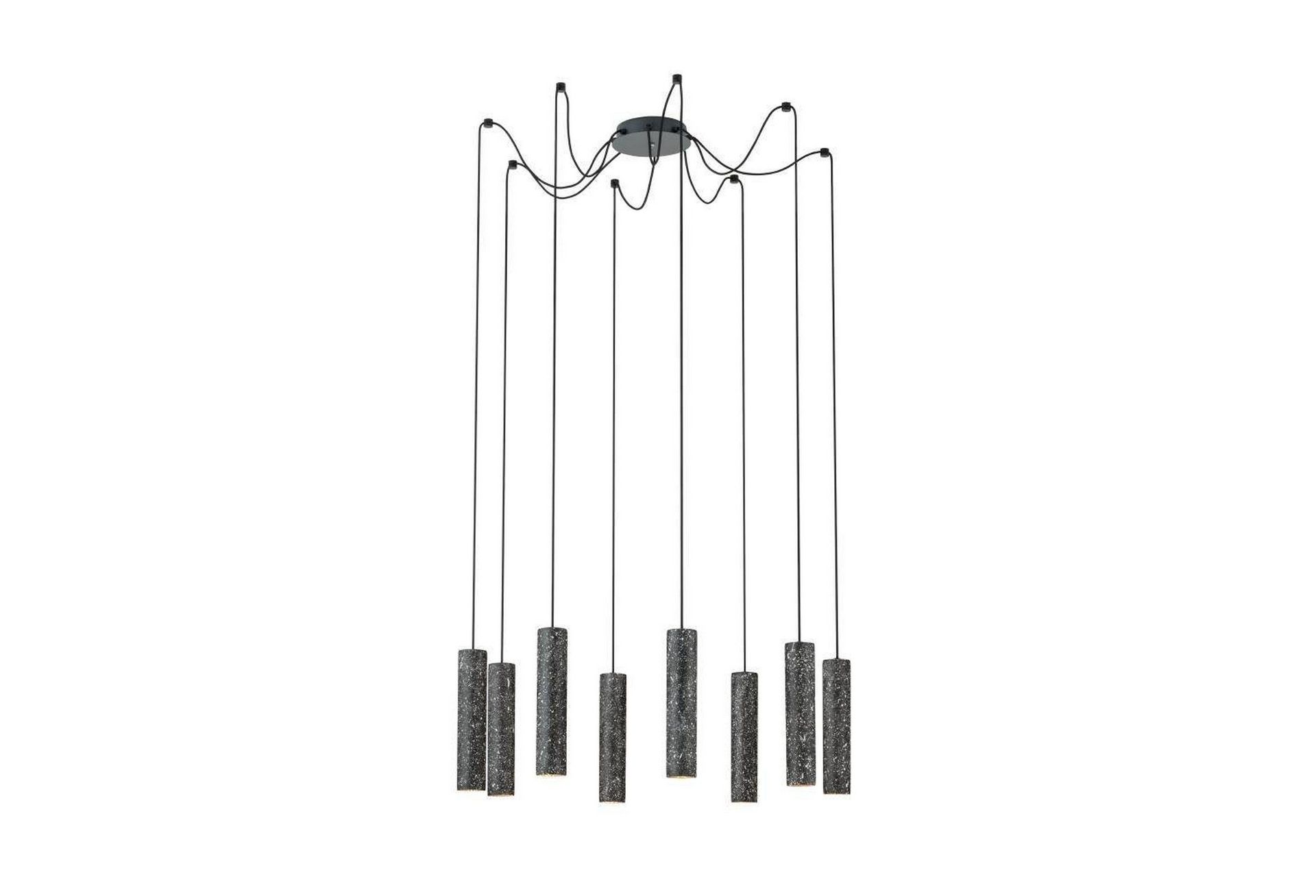 Takpendel Eglo Mentalona antrasitt terrazzo med 8 lamper -