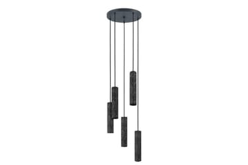 Takpendel Eglo Mentalona antrasitt terrazzo rundell med 5 lamper - Belysning - Innendørsbelysning & Lamper - Taklampe - Pendellamper & Hengelamper