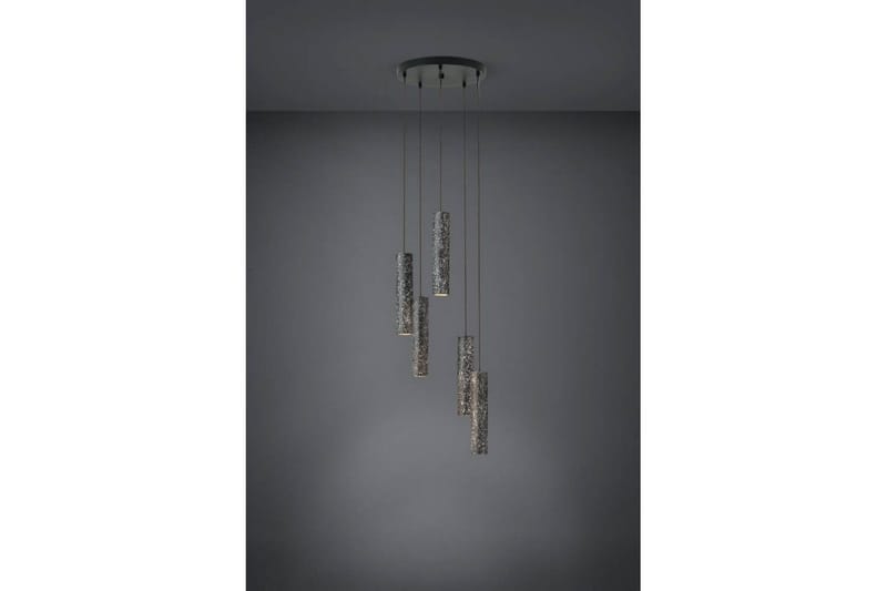 Takpendel Eglo Mentalona antrasitt terrazzo rundell med 5 lamper - Belysning - Innendørsbelysning & Lamper - Taklampe - Pendellamper & Hengelamper