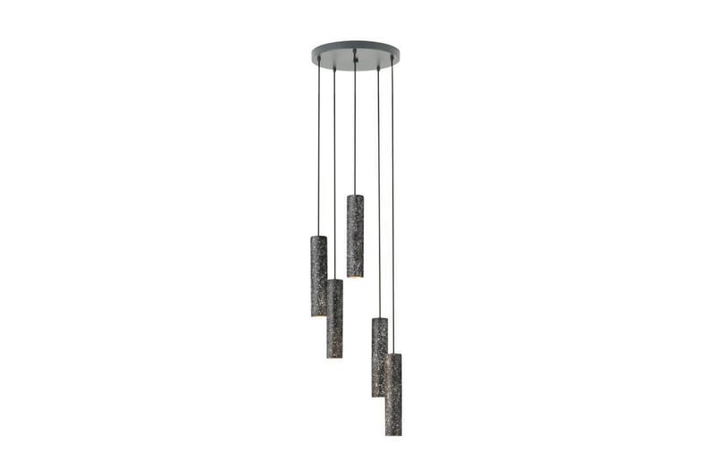Takpendel Eglo Mentalona antrasitt terrazzo rundell med 5 lamper - Belysning - Innendørsbelysning & Lamper - Taklampe - Pendellamper & Hengelamper