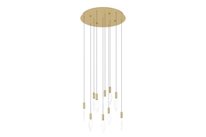 Takpendel Eglo Mirador messing/gull med 10 lamper - Belysning - Innendørsbelysning & Lamper - Taklampe - Pendellamper & Hengelamper