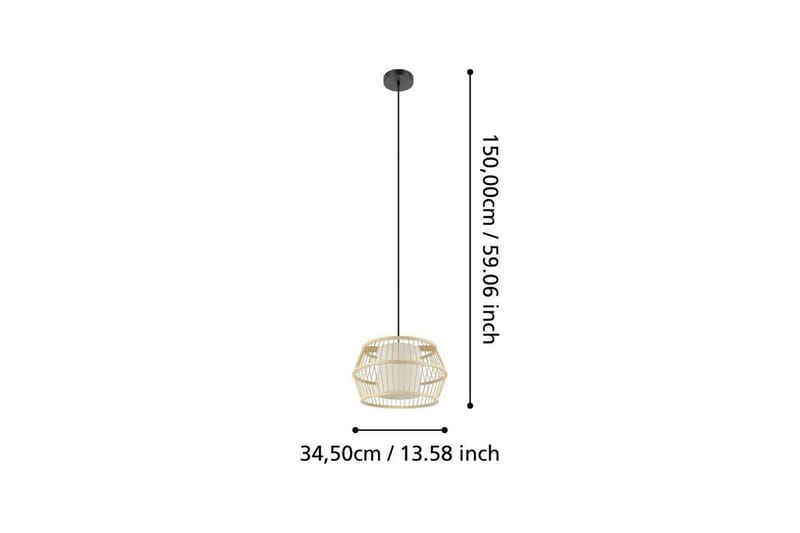 Takpendel Eglo Monterroso Natur - Belysning - Innendørsbelysning & Lamper - Taklampe - Pendellamper & Hengelamper