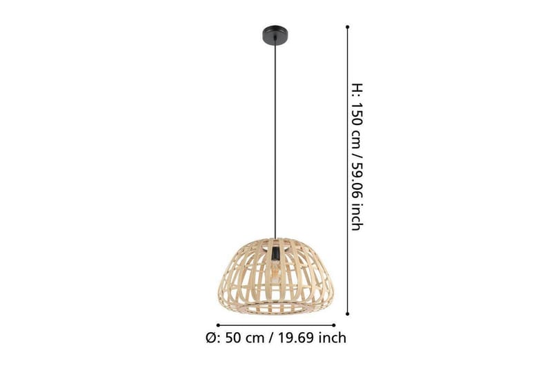 Takpendel Eglo Montezuelo Tre 50 cm - 50 cm - Belysning - Innendørsbelysning & Lamper - Taklampe - Pendellamper & Hengelamper
