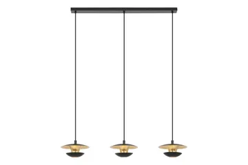 Takpendel Eglo Nuvano 3 Lamper - Svart/Gull - Belysning - Innendørsbelysning & Lamper - Taklampe - Pendellamper & Hengelamper