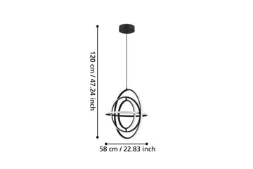 Takpendel Eglo Retornio Svart/Hvit 58 cm - 58 cm - Belysning - Innendørsbelysning & Lamper - Taklampe - Pendellamper & Hengelamper