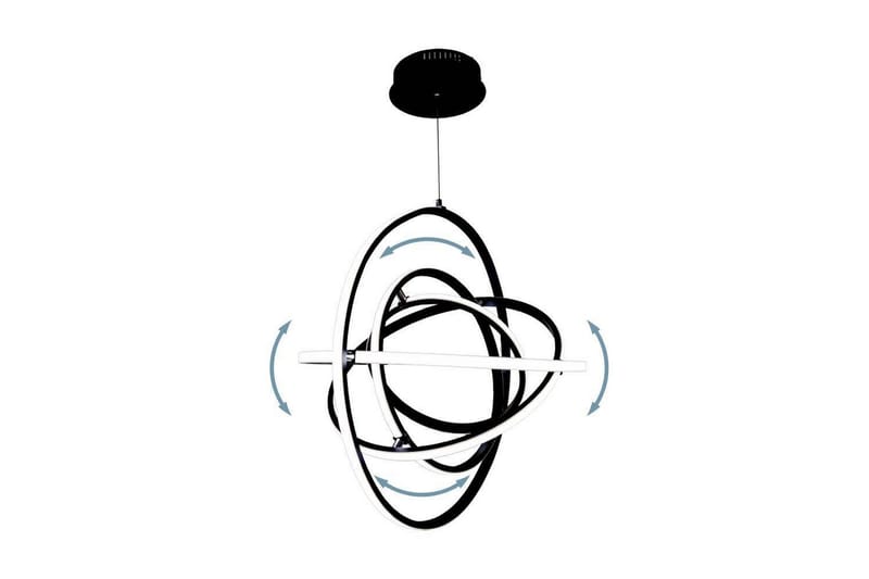 Takpendel Eglo Retornio Svart/Hvit 58 cm - 58 cm - Belysning - Innendørsbelysning & Lamper - Taklampe - Pendellamper & Hengelamper