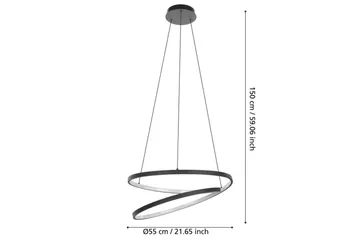 Takpendel Eglo Ruotale - Svart - Belysning - Innendørsbelysning & Lamper - Taklampe - Pendellamper & Hengelamper