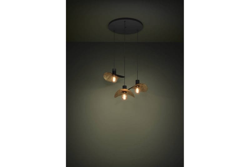 Takpendel Eglo Saceda Svart/Gull Rondell med 3 Lamper - Belysning - Innendørsbelysning & Lamper - Taklampe - Pendellamper & Hengelamper