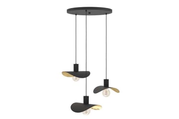 Takpendel Eglo Saceda Svart/Gull Rondell med 3 Lamper - Belysning - Innendørsbelysning & Lamper - Taklampe - Pendellamper & Hengelamper