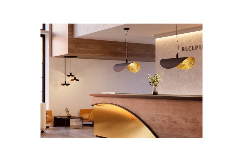 Takpendel Eglo Saceda Svart/Gull Rondell med 3 Lamper - Belysning - Innendørsbelysning & Lamper - Taklampe - Pendellamper & Hengelamper