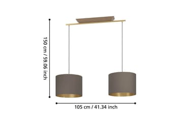 Takpendel Eglo Santandria Cappuccino med 2 lamper - Belysning - Innendørsbelysning & Lamper - Taklampe - Pendellamper & Hengelamper