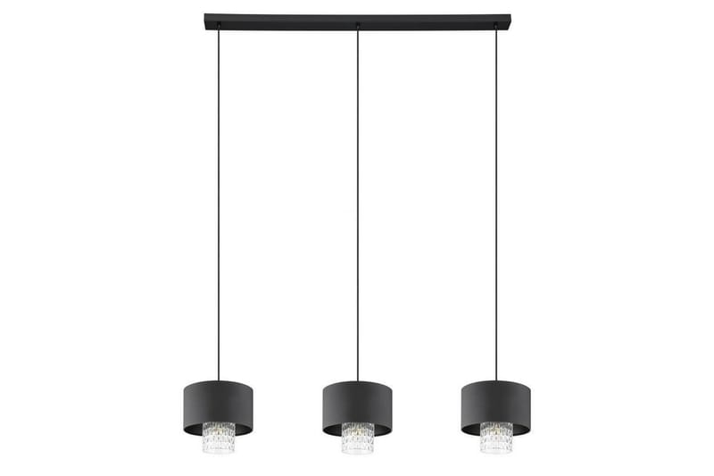 Takpendel Eglo Sapuara Svart Krystall med 3 Lamper - Belysning - Innendørsbelysning & Lamper - Taklampe - Pendellamper & Hengelamper